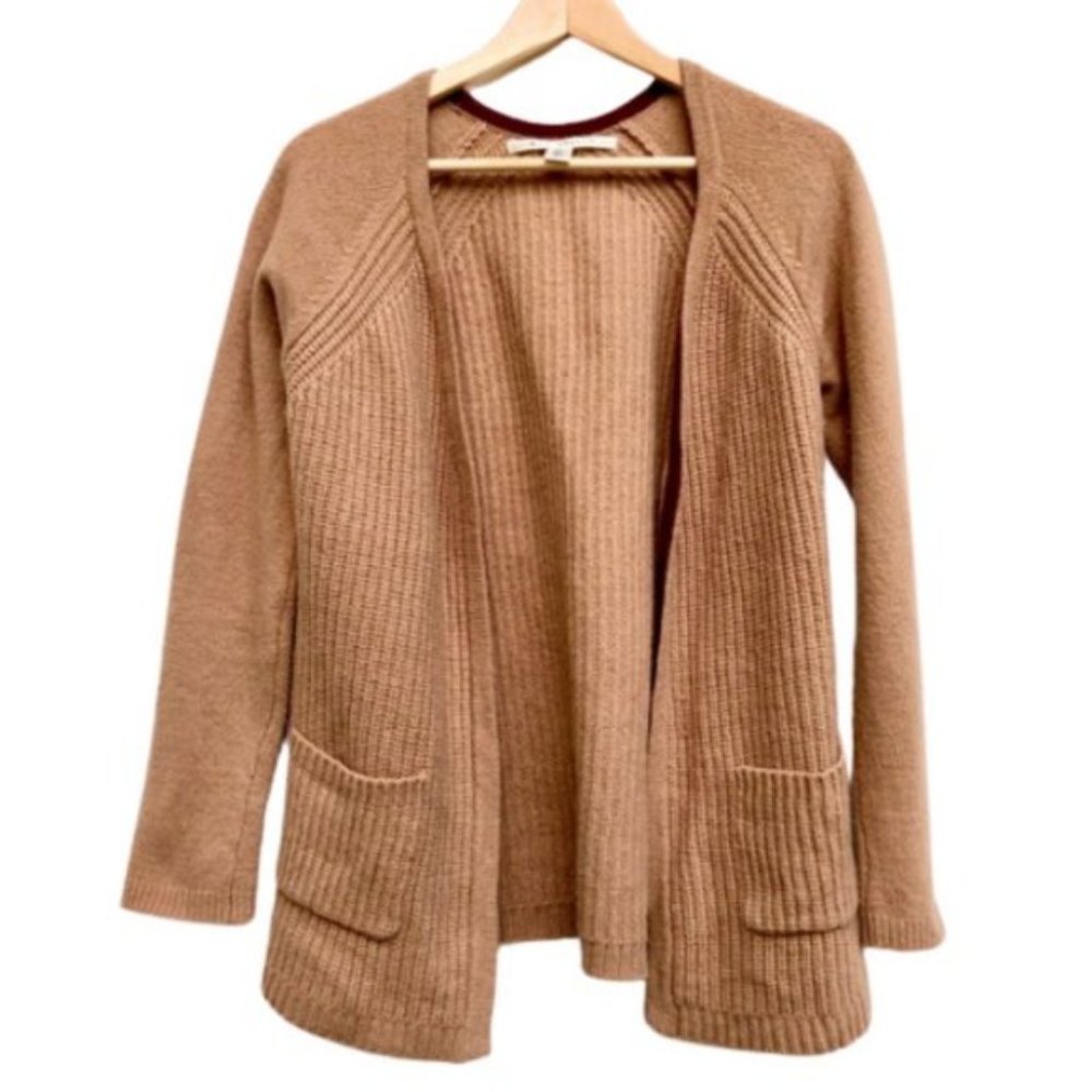 Max Studio | Open-front Cardigan Lambswool Blend